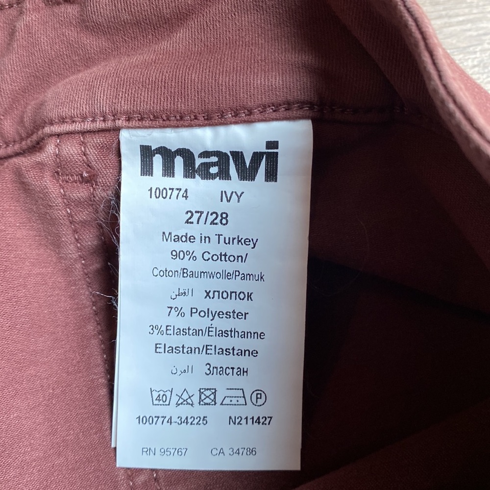 Mavi Ivy Slim Cargo Pants Mid Rise size 27 - Picture 8 of 16